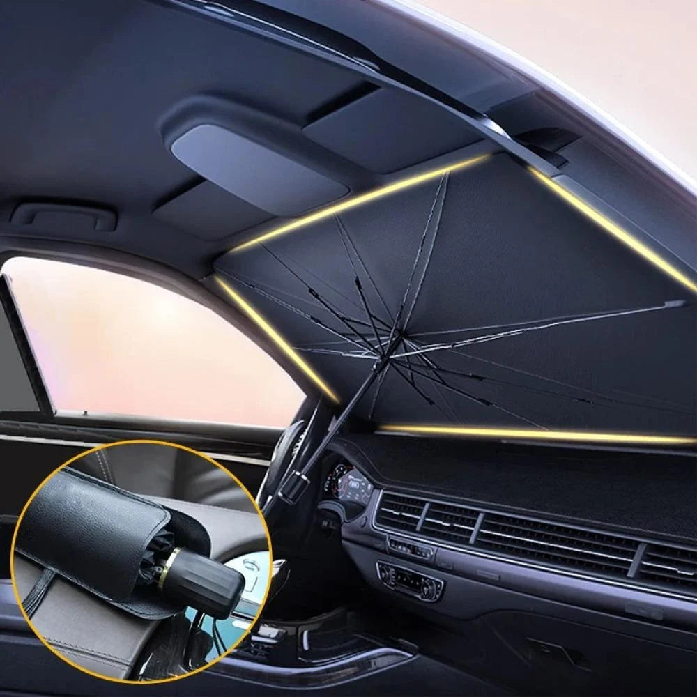 Instant Car Heat Blocker – Windshield Sun Shade Umbrella