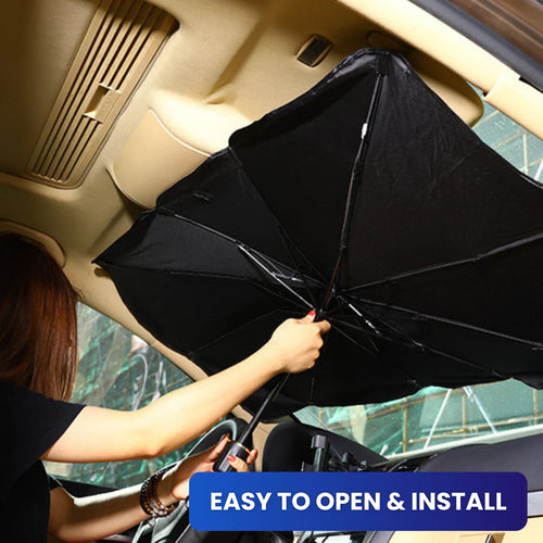 Instant Car Heat Blocker – Windshield Sun Shade Umbrella