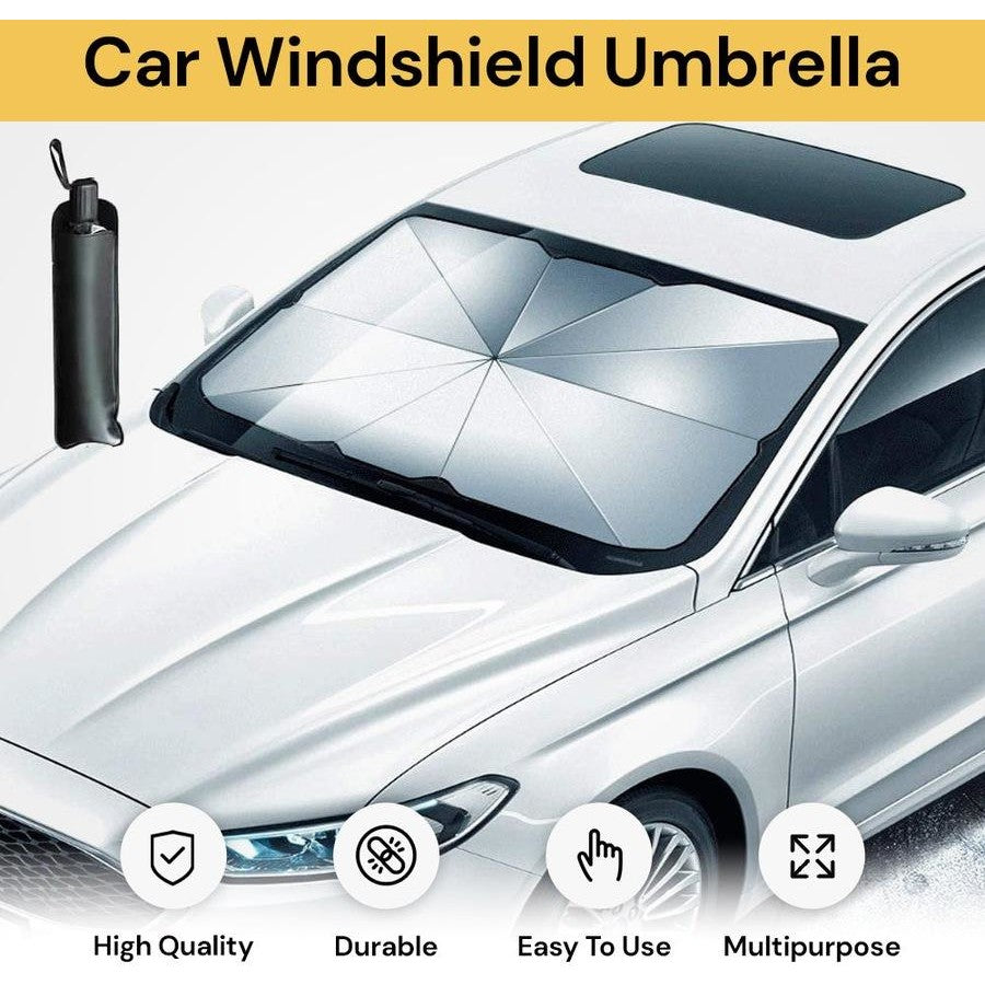 Instant Car Heat Blocker – Windshield Sun Shade Umbrella